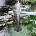 2 models Solar Fountain Pool Pond Waterfall Fountain Garden Decoration Outdoor Bird Bath - Image 2