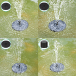 2 models Solar Fountain Pool Pond Waterfall Fountain Garden Decoration Outdoor Bird Bath - Image 3