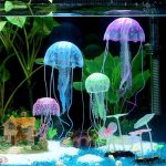 Colorful Artificial Glowing Effect Jellyfish Fish Tank Aquarium Decor Mini Submarine Ornament - Image 3