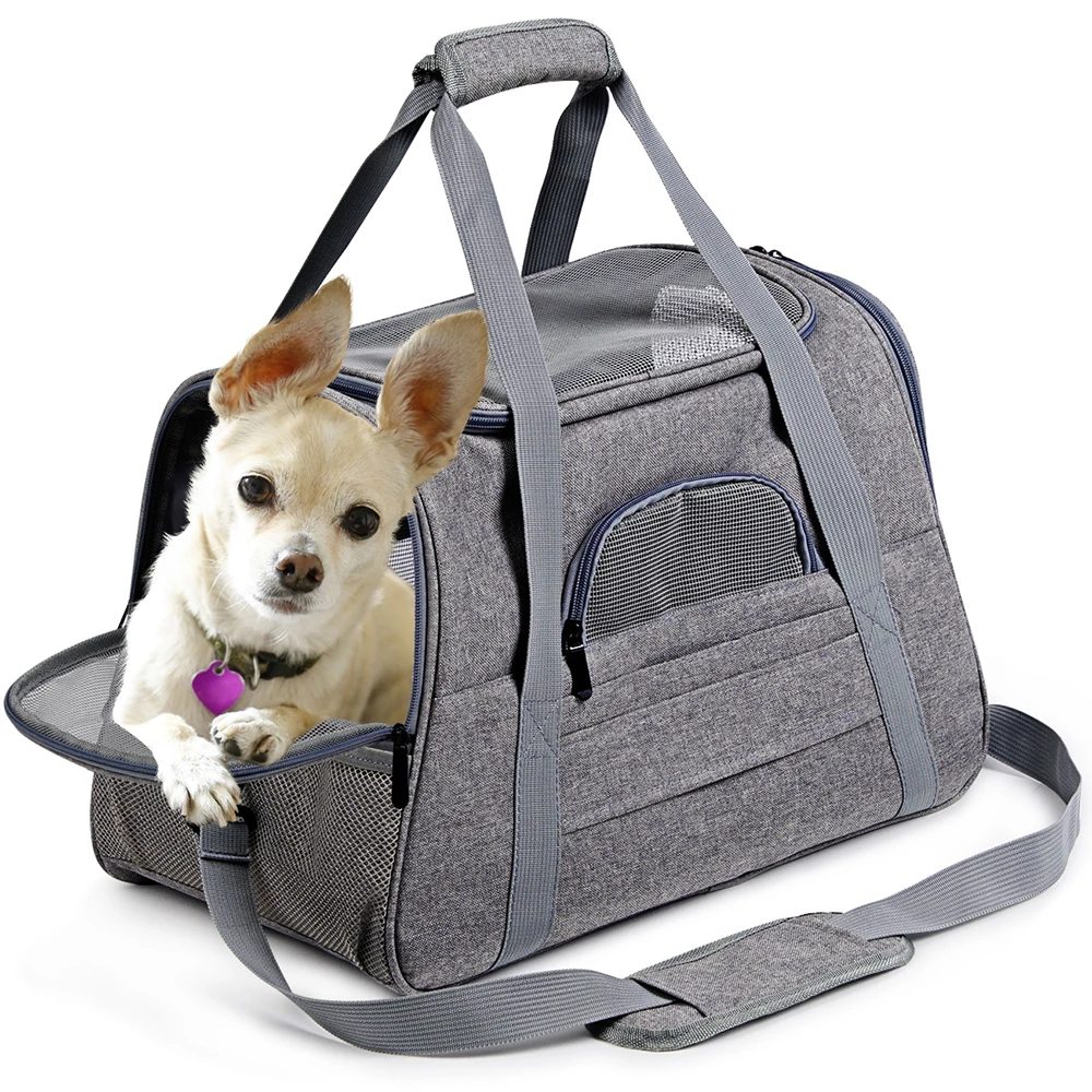 Pet Carrier Bag Portable Dog Backpack With Mesh Window Airline Approved Pet Carrier Bag Portable Dog Backpack With Mesh Window Airline Approved