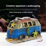 Resin Aquarium Ornaments Decorations Artificial Car Landscaping Accessories For Fish Tank - Image 2