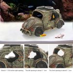 Resin Aquarium Ornaments Decorations Artificial Car Landscaping Accessories For Fish Tank - Image 3