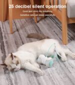 Smart Electronic Cat Toy Interactive Automatic Running LED With Ball And Stick Feather Intelligent Remote Control - Image 6