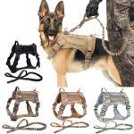 Tactical Dog Harness Pet Training Vest Dog Harness And Leash