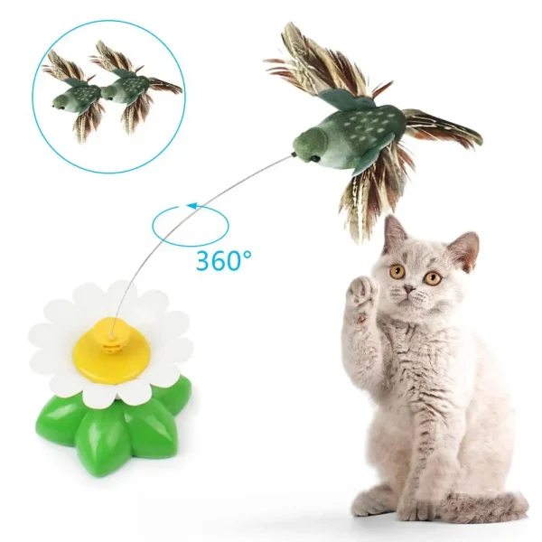 Cat Toy, Electric Rotating Colorful Intelligence Training Toy for Dogs and Cats
