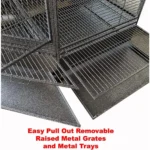 Oversized 64" bird cage, 1/2 inch widely spaced post spacing. - Image 3
