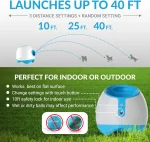 Automatic Ball Launcher for Medium to Large Dogs, Indoor and Outdoor, Includes 3 Standard Size Tennis Balls - Image 2