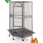 Oversized 64″ bird cage, 1/2 inch widely spaced post spacing.