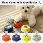 Dog Button Set with Mat and Stickers, Trainable and Recordable Communication - Image 2