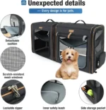 2-in-1 Dog and Cat Carrier for Small, Medium and Large Pets up to 45 Pounds - Image 3