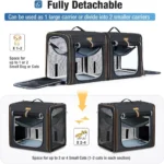 2-in-1 Dog and Cat Carrier for Small, Medium and Large Pets up to 45 Pounds - Image 2